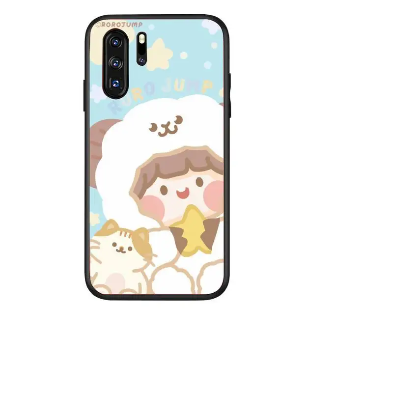 

cartoon cute Phone Case for Samsung A01 A10S A20S A30S A31 A40 A50S A51 A70 A80 Black soft case nax fundas cover
