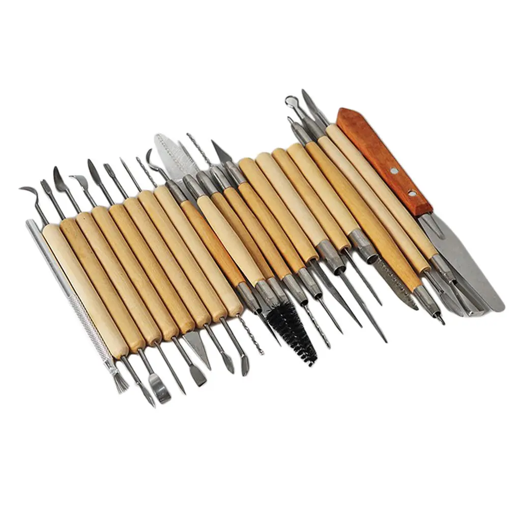 

22set Clay Sculpting Set Polymer Shapers Pottery Modeling DIY Crafts Making