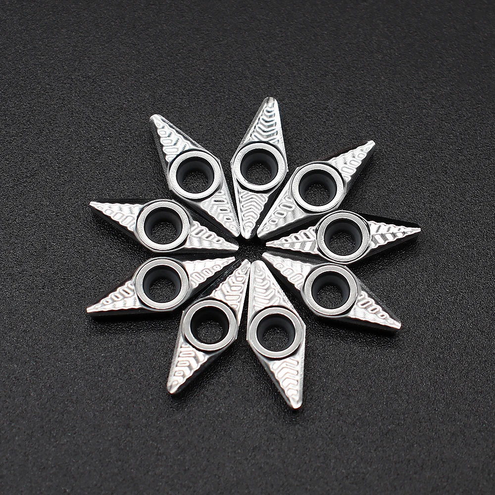 VCGT110302 VCGT110304 VCGT110308 AK 01, insertos de aluminio, herramientas de torneado de madera y Metal, insertos de torneado CNC, herramientas de aluminio y cobre