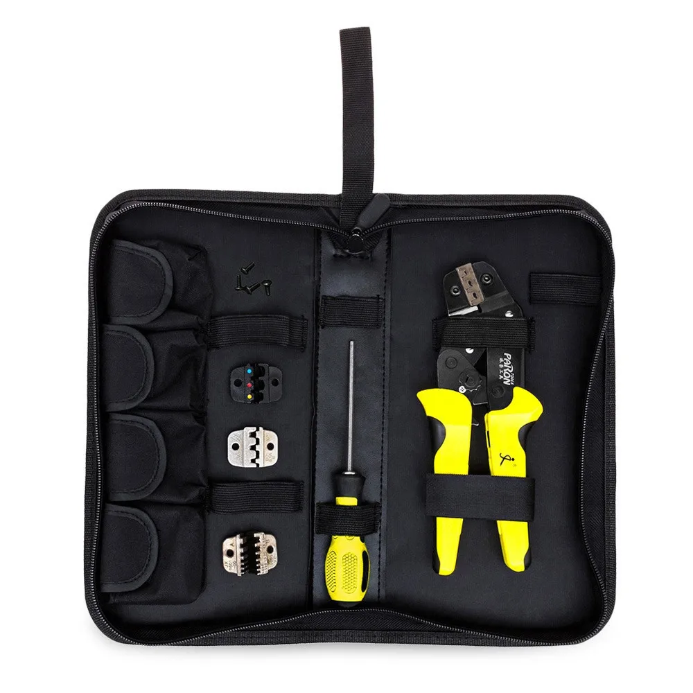 Набор многофункциональных инструментов PARON 4 в 1, комплект для обжима, инженерные Обжимные Щипцы с храповым механизмом, Обжимные Щипцы для проводов, отвертка, наборы ручных инструментов