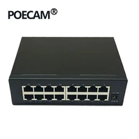 16 port mini ethernet network hub switch application factory company totel share computer tablet pc steel case 100mbps transfer