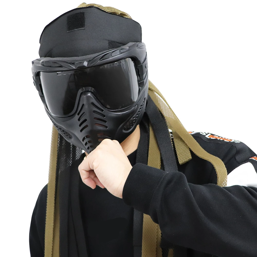 

Из термопластичной резины, тактический SQB открытый живого действия CS тактическая Военная Вентилятор оборудование полный уход за кожей лица...