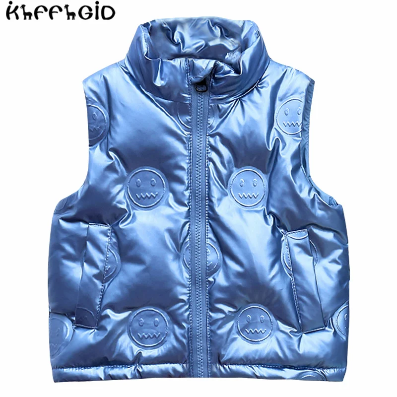 

Hot selling waterproof and dirt proof childrens down vest autumn and winter fashion cute childrens clothing middle and small chi
