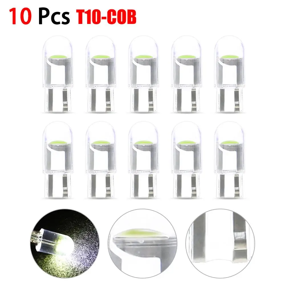 10x T10 светодиодный светильник W5W 3030 SMD автомобильный белый лампа для