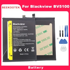 new original blackview bv5100 mobile phone battery 5580mah replacement accessories for blackview bv5100 5 7 inch smartphone free global shipping