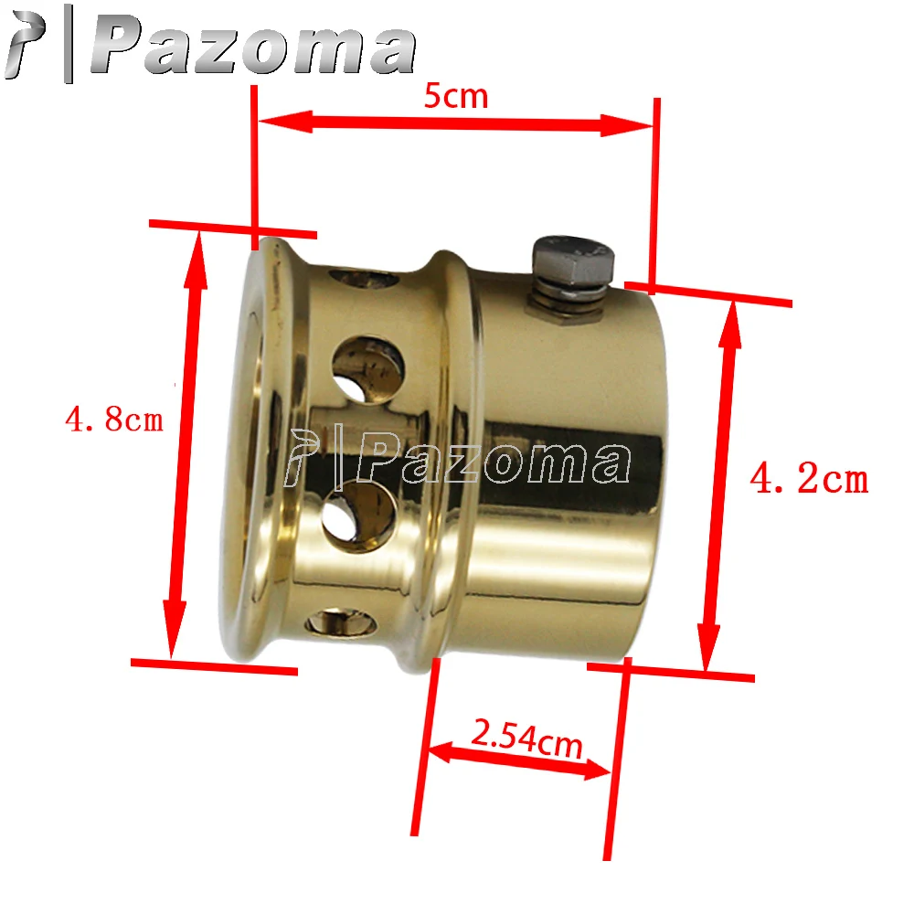 Латунные просверленные выхлопные наконечники универсальные для Harley Softail Sportster