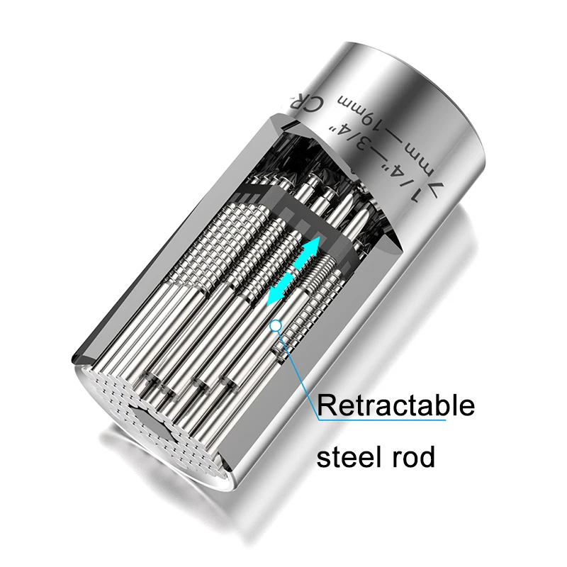 3 шт. универсальный гаечный ключ набор для всей поверхности головы розетка рукав 7