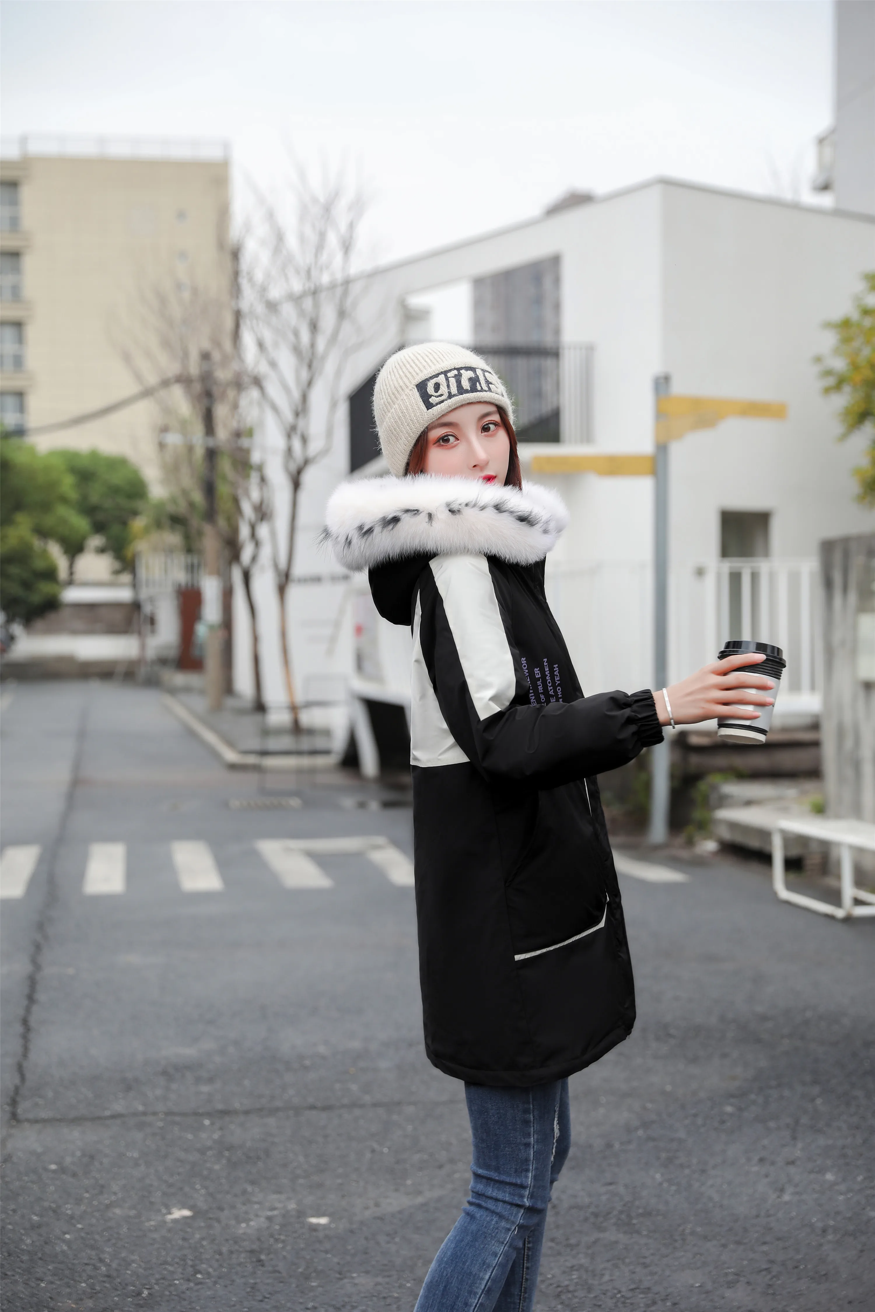 Loose Korean Winter Down Coat Women Puffer Long Female Warm Autumn Hooded Jacket For Girl Parka Feminina Coats Duck Outerwear