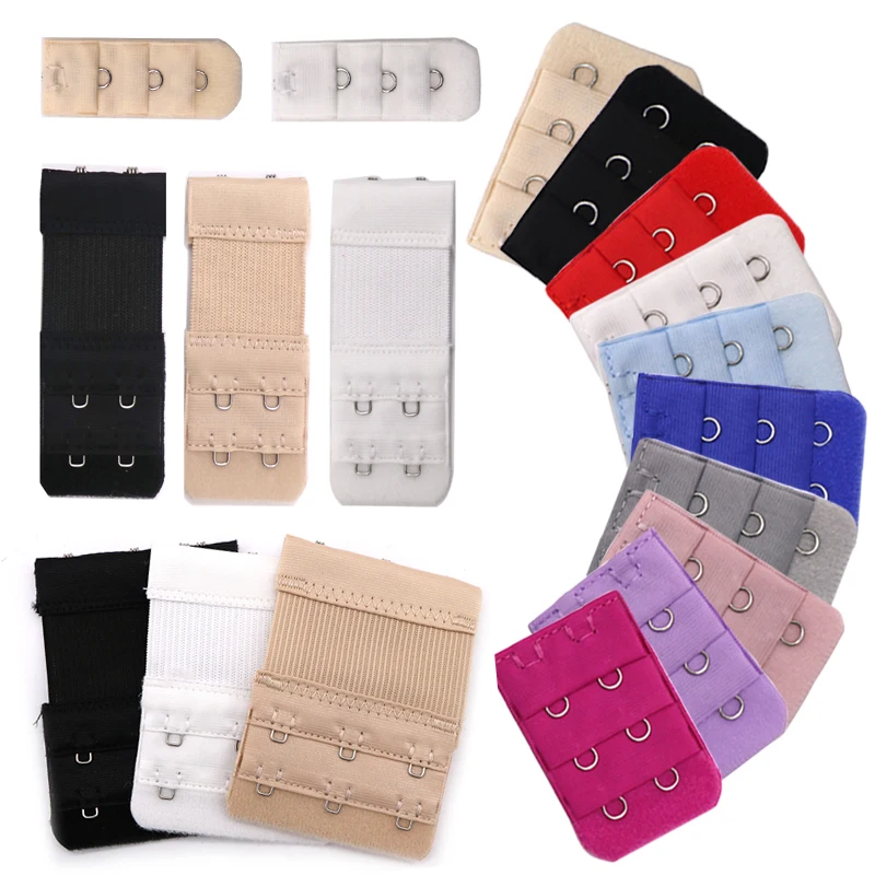 

3/4/5pcs Bra Extenders Strap Extension 3 Hooks 2 Rows Women Intimates Lengthened Bra Hook Extenders Bra Accessories for Women