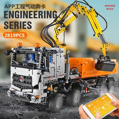 19007 Technic грузовик с дистанционным управлением MERCEDESE AROCS App моторизованная модель