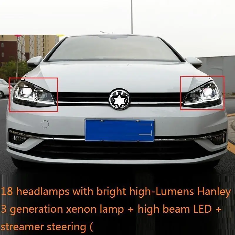 MODEL O Cob Стайлинг Neblineros Para Авто дневные ходовые части Автомобильные светодиодные фары автомобильные фары в сборе 18 для Volkswagen Golf 7 - Цвет: MODEL O