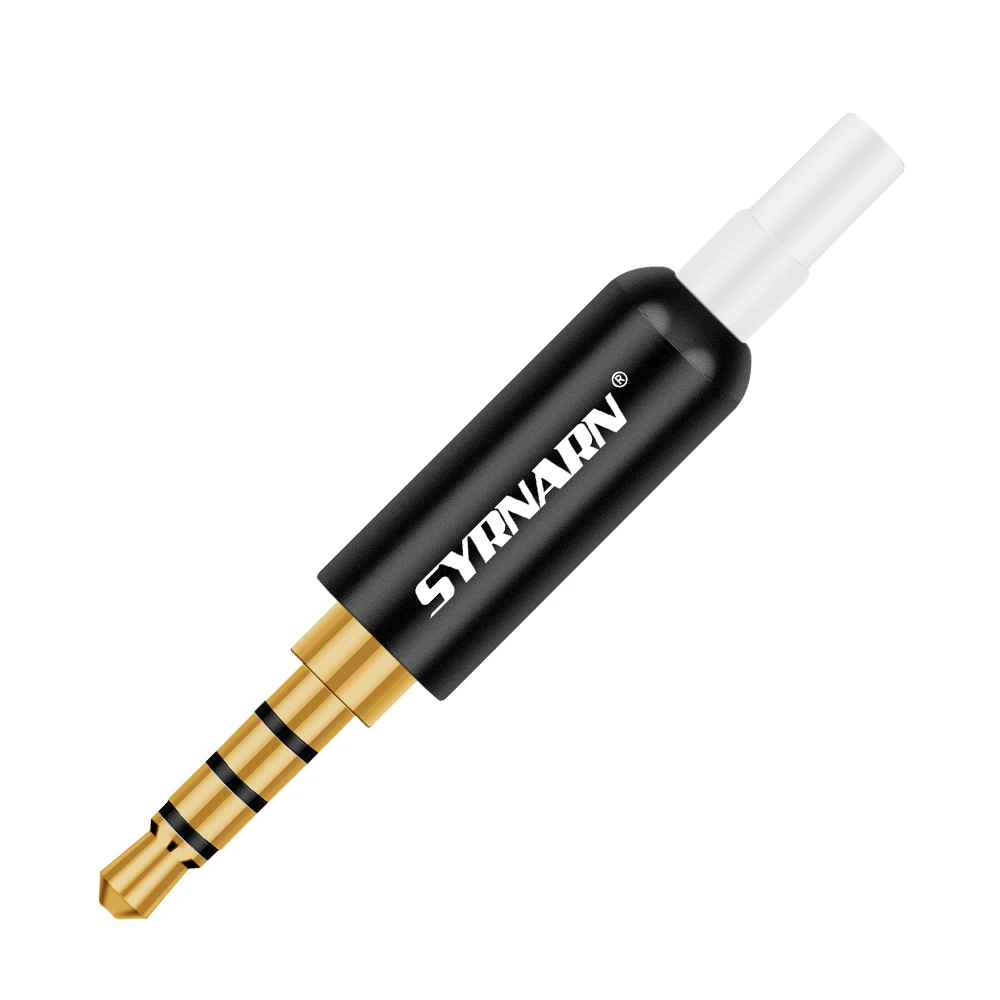 3 шт. алюминиевый штекер для наушников 5 с хвостом штекерные зажимы мм 4-полюсный