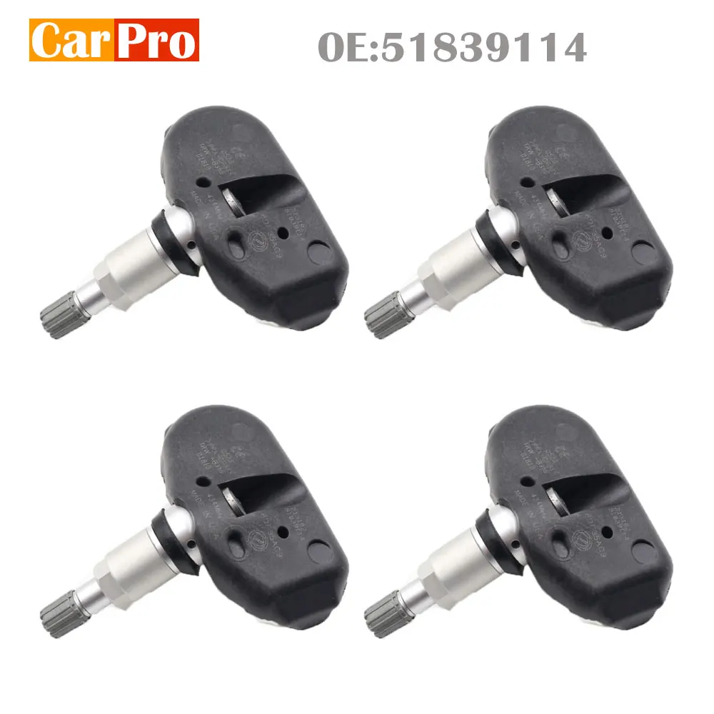 Датчик давления в шинах 51839114 TPMS 4 шт. для Romeo mito Fiat brava punto Lancia delta 434 МГц|Системы