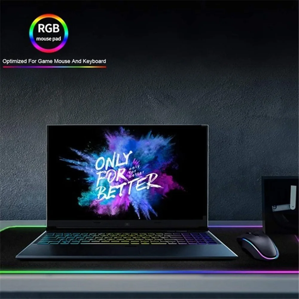 Светодиодный коврик для мыши игровой большой RGB компьютерный игровая клавиатура