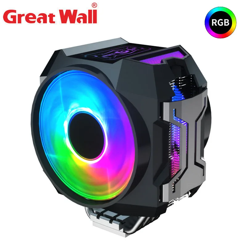 Кулер Great Wall для ПК с RGB-подсветкой двойной PWM вентилятор 120 мм 4Pin 6 тепловых трубок