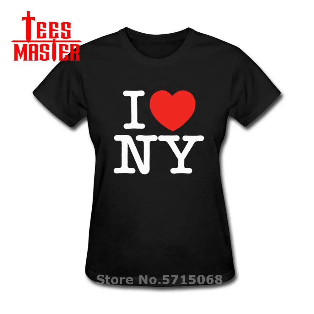 Новейшие женские футболки с надписью I Love NY Нью Йорк коротким рукавом 2020