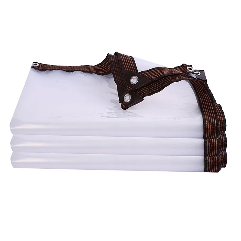 Прозрачная непромокаемая Брезентовая ткань толщиной 0 12 мм для балкона сада