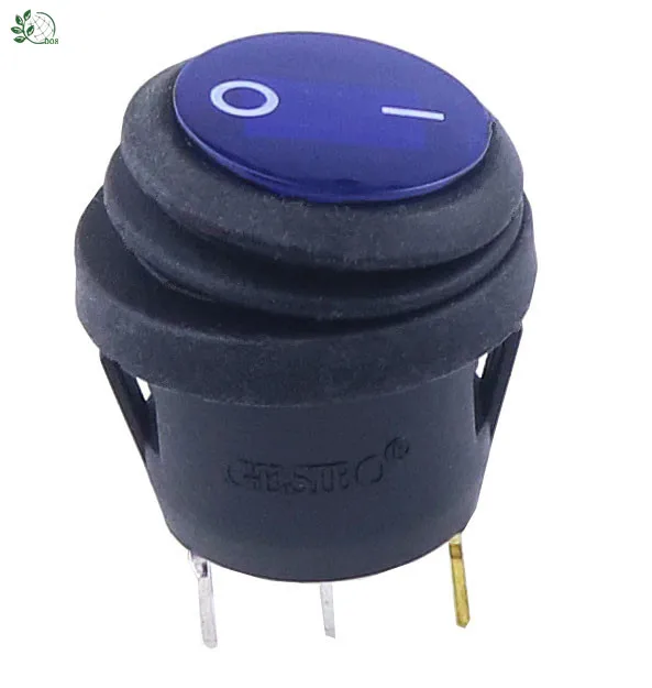 1 шт. Водонепроницаемый ВКЛ-ВЫКЛ 3Pin красного синего зеленого и желтого цвета