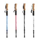 2 шт. трекинговые палки регулируемые гибкие алюминиевые пробковые палки для прогулок для кемпинга на открытом воздухе альпинизма походов приключений