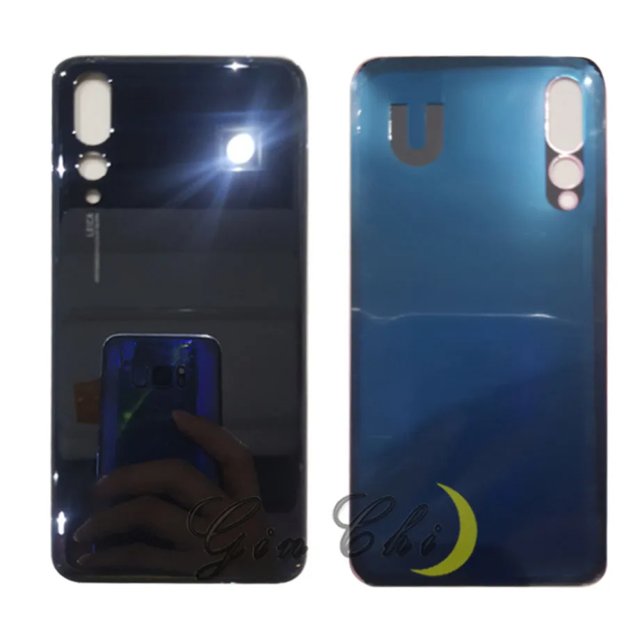 Задняя стеклянная крышка аккумулятора для Huawei P20 Pro Корпус задней двери панель с