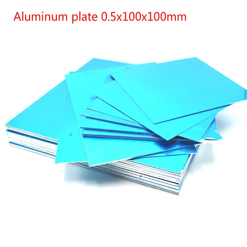 

1pcs aluminum plate 0.5x100x100mm hardware aluminum plate aluminum alloy polished plate DIY material