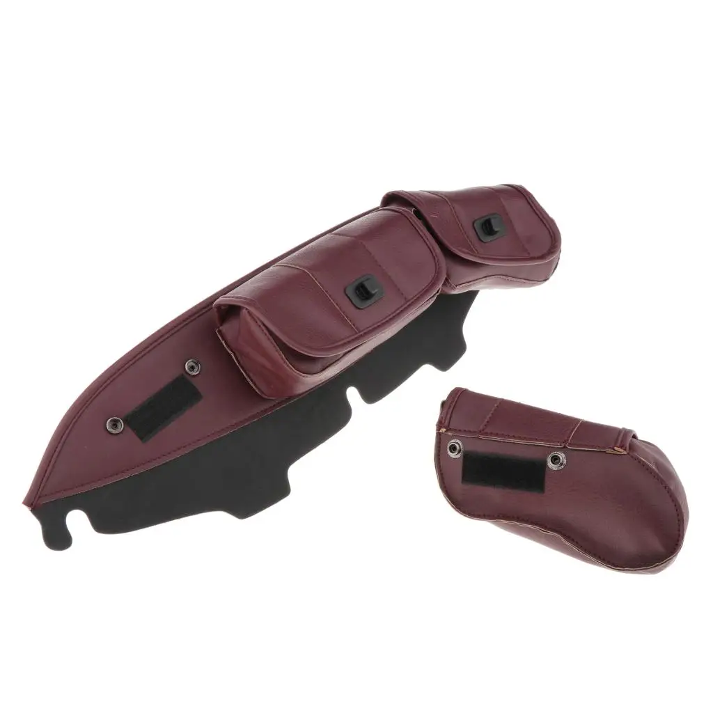 

Motorcycle 3-Pocket Pouch Windshield Bag Batwing Fairing Bags For Harley Touring Electra Glide Street Glide FLHX/FLHT 1996-2003