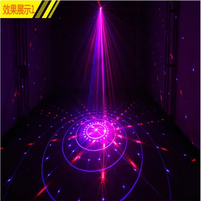 48 pcs Double Hole Mini Red Green Blue Laser Light Stage Room Disco Nightclub Bar | Лампы и освещение