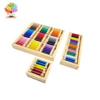 treeyear montessori color tablets montessori materials montessori sensory toys color box wooden colorful multicolor tablet boxs