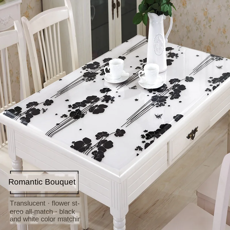 2020 New Hot Sale Colored Rectangular PVC Tablecloth Waterproof and Oilproof Table Mat Heat Resistant Geometric Coffee | Дом и сад