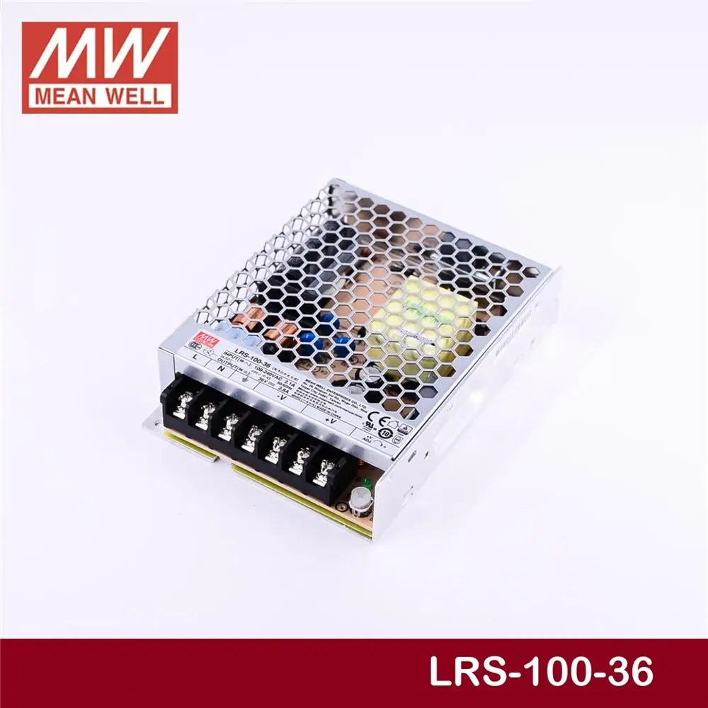 Бренд MEAN WELL представляет LRS-100-36 е-байка 36В 2.8A meanwell LRS-100 е-байка 36В 100,8 Вт один Выход переключение Питание