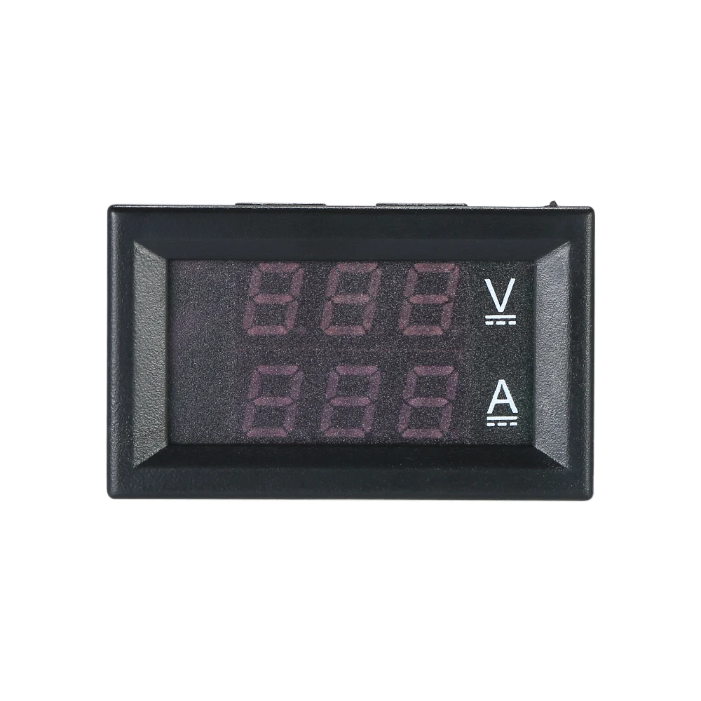 Цифровой вольтметр Амперметр постоянного тока 0 ~ 100 в 10 А красный/синий двойной