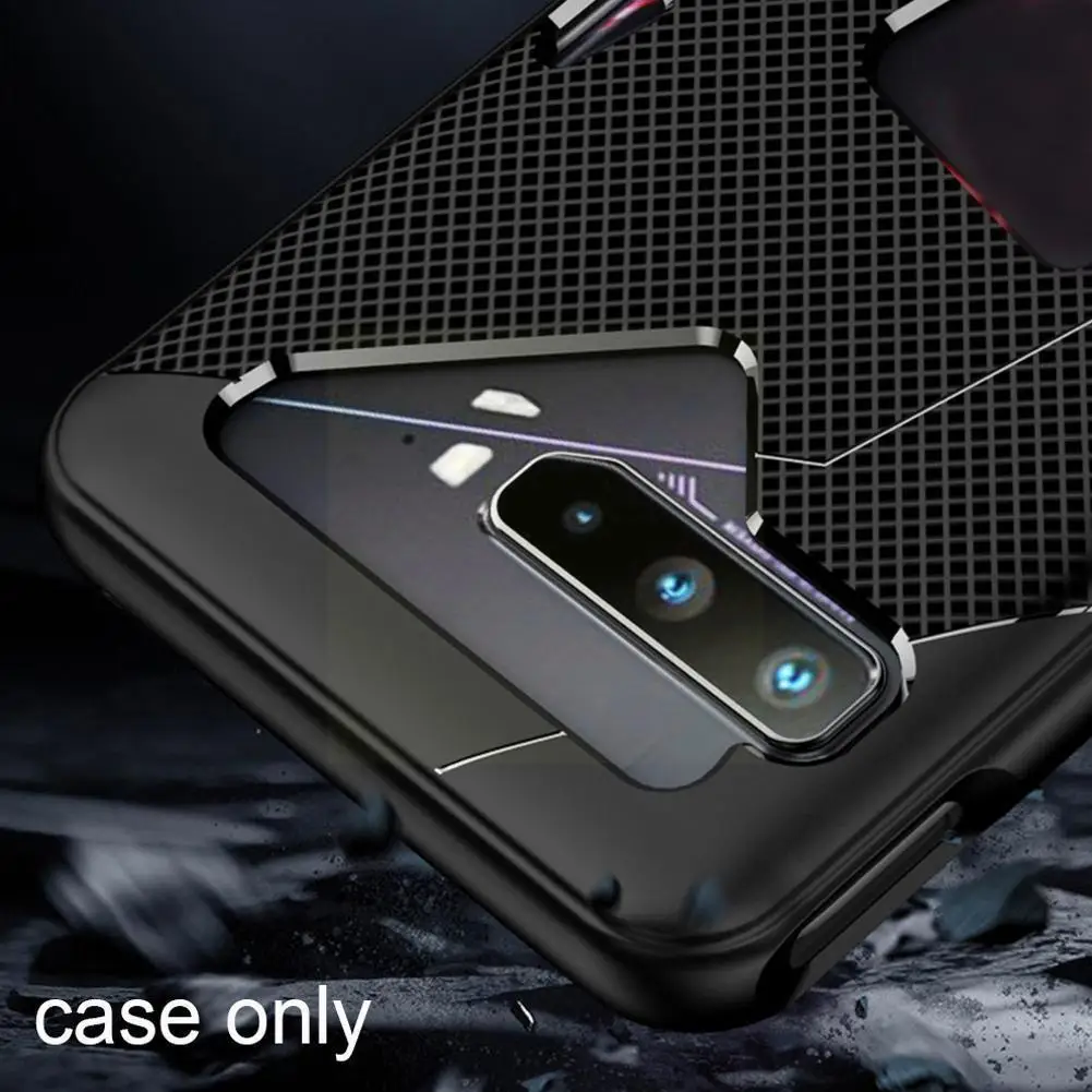 

1pc Shockproof Phone Cover For Rog 3 Rear Housing Battery Back Cover For Rog2 Tpu All-inclusive Lightweight Q2d6