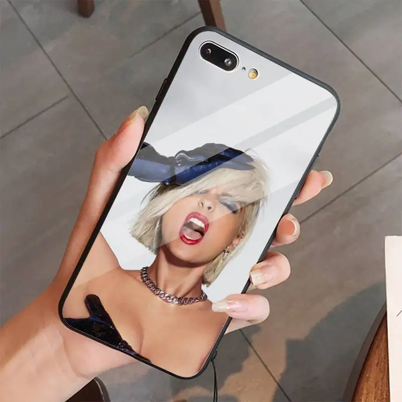 

American singer Miley Cyrus Phone Cases Tempered glass For iphone 5C 6 6S 7 8 plus X XS XR 11 PRO MAX