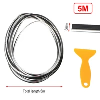 5m 10m long glue free embedded car decoration strips moulding trim dashboard door edge protector accessories auto parts