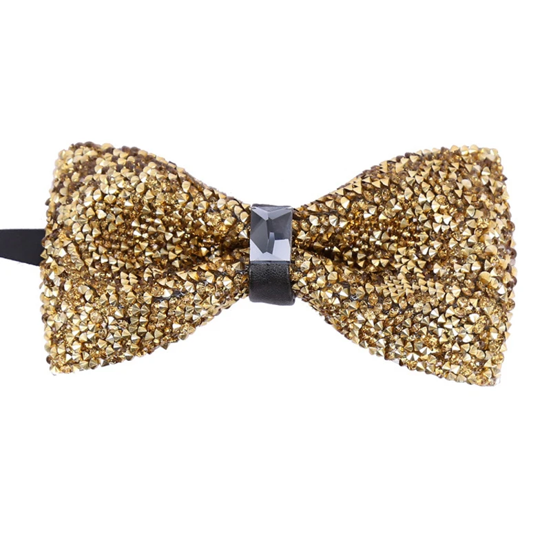 Детский галстук-бабочка стразы воротник для свадьбы роскошный с кристаллами