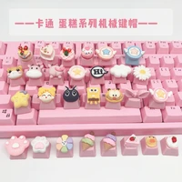 custom cute pink diy keycaps mechanical keyboard caps cherry mx personalized cartoon single pbt key cap game