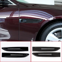 for jaguar xf xfl xe f pace f pace x761 car side fender air outlet vent cover intake grille duct decoration sticker accessories