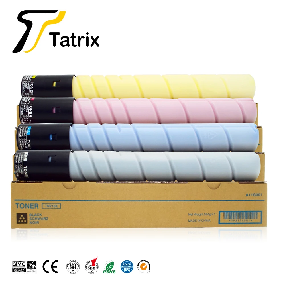 Tatrix TN-216 TN-319 Premium Compatible Laser Color Toner Cartridge TN216 TN319 for Konica Minolta Printer Bizhub C220 C280