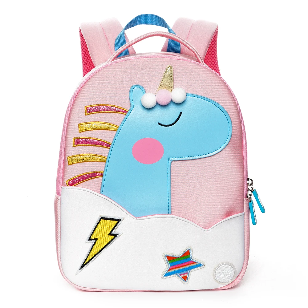 Бренд Cocomilo, детские школьные ранцы с 3D рисунком, детский подарок, Мягкий Розовый Единорог, милый рюкзак для детского сада, Детская сумка