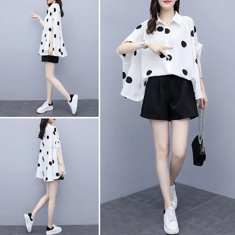 Летний женский комплект из двух предметов повседневный топ и шорты Женский