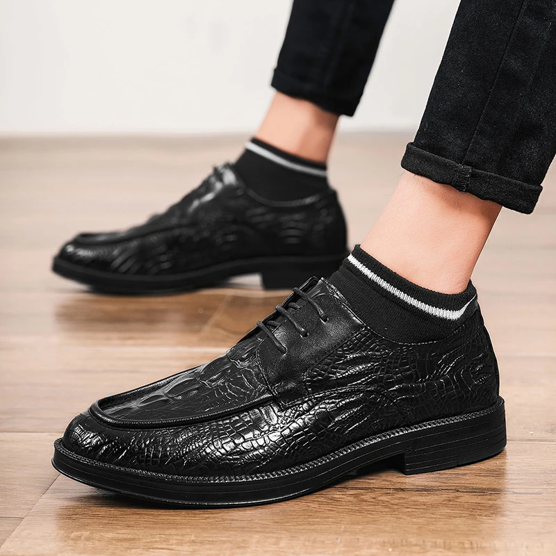 

Мужские свадебные туфли на плоской подошве, повседневные Британские оксфорды, классические туфли, дизайнерские Кожаные броги, элегантная о...