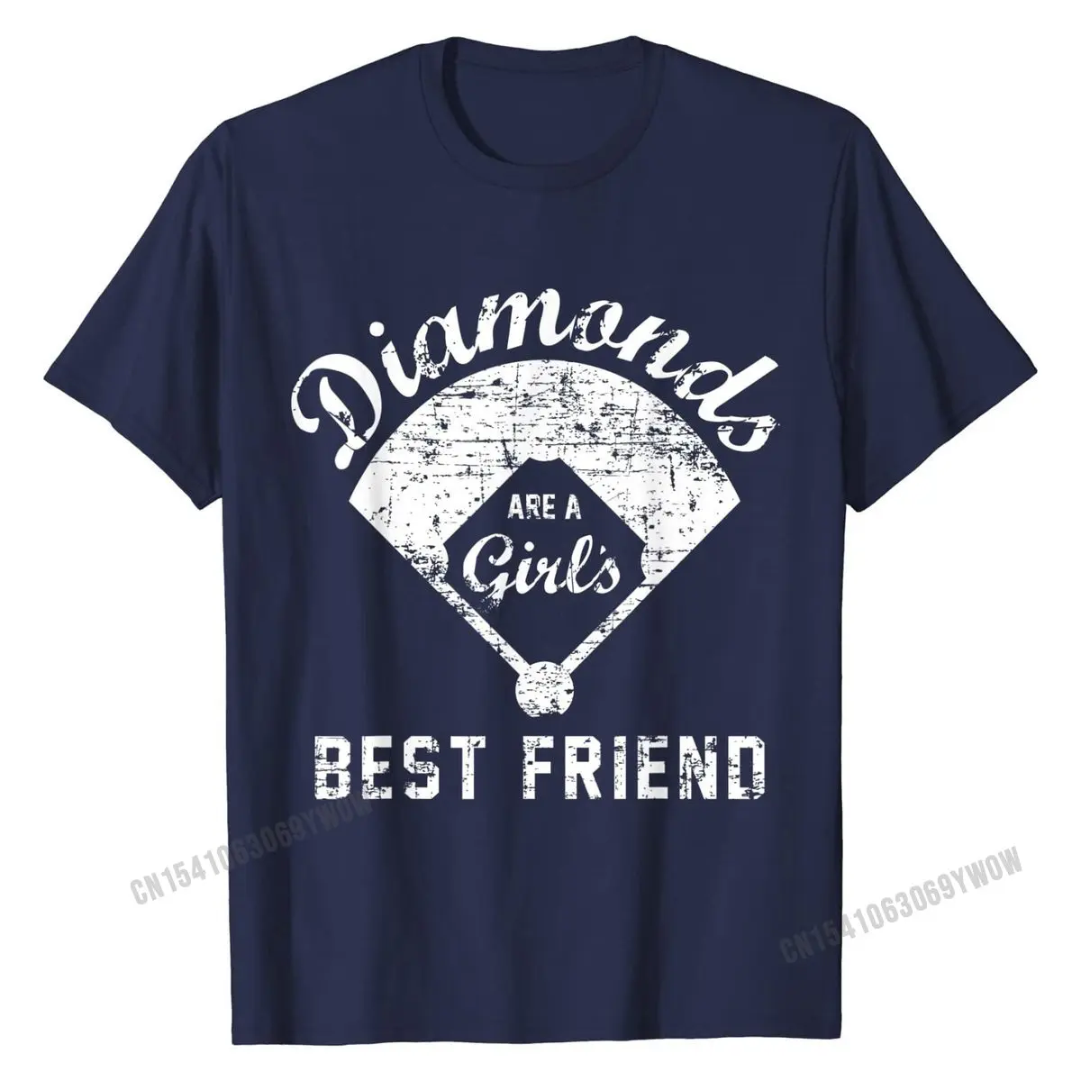 

Diamonds are a Girl's Best Friend T Shirt, Softball Mom Gift Men New Arrival Normal Tops & Tees Cotton Tshirts Printed