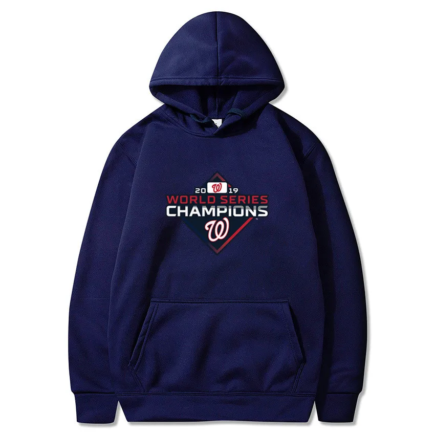 Hoodies Men women Nationals world series champions Hoody Male Long Washington Men's Sweatshirt Mens hip hop - Цвет: 1