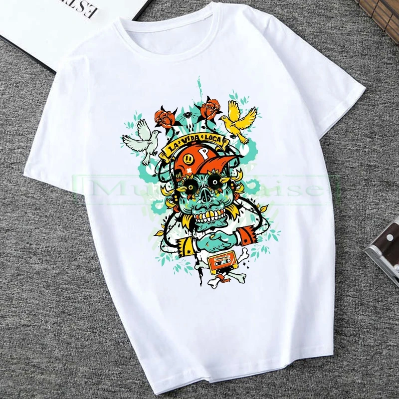 Прямая поставка летняя новая забавная 3d футболка с черепом летние хипстерские