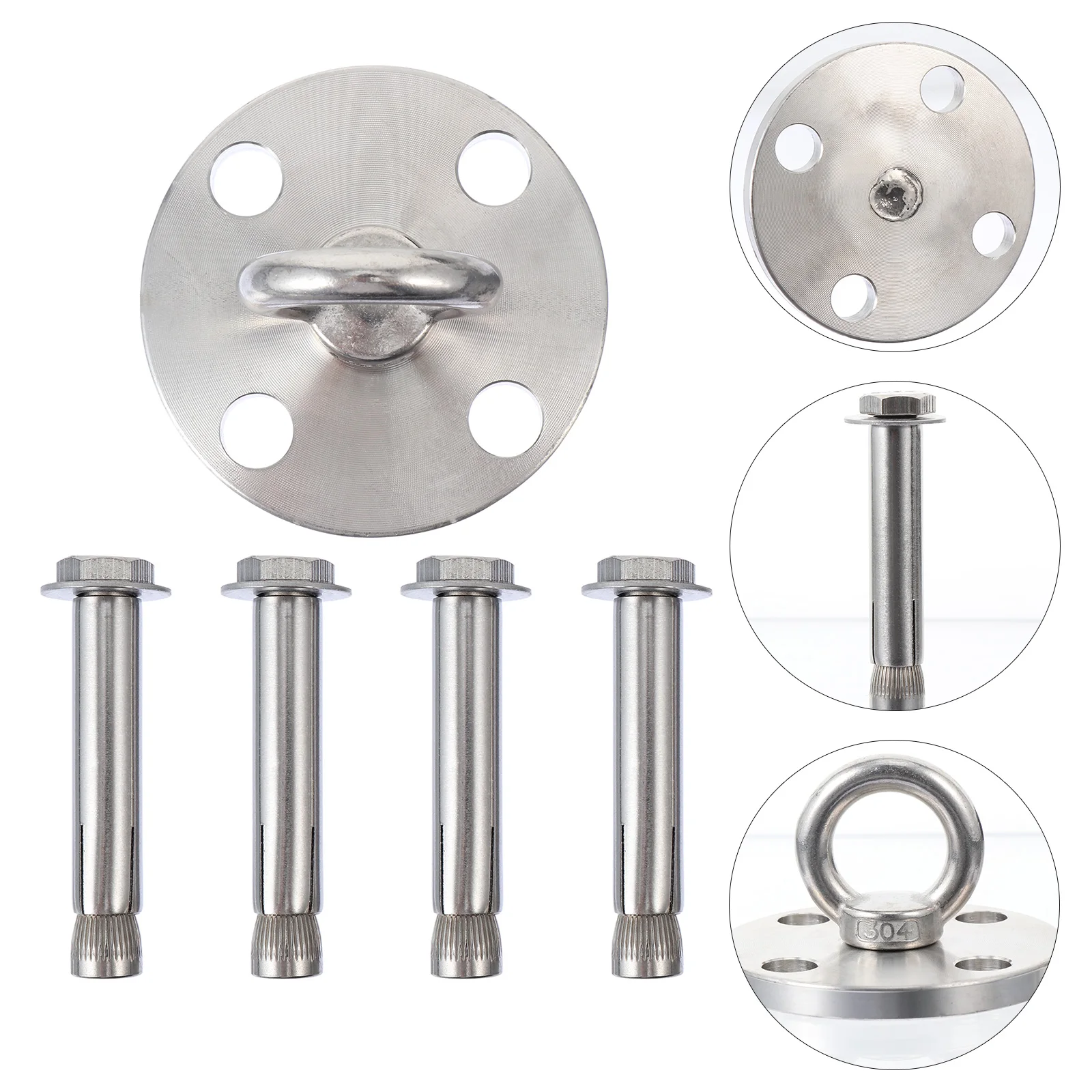 

1 Set of Yoga Anchor Steel Screw Mounted Yoga Fitness Anchor for Home Fitness