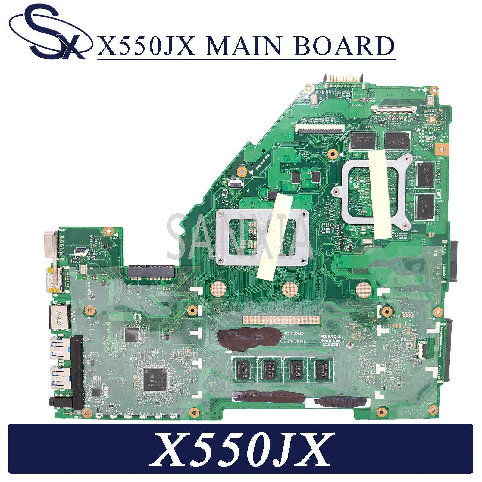 KEFU X550JX материнская плата для ноутбука ASUS X550JK X550JD X550J FX50J ZX50J оригинальная 4GB-RAM I7-4720HQ
