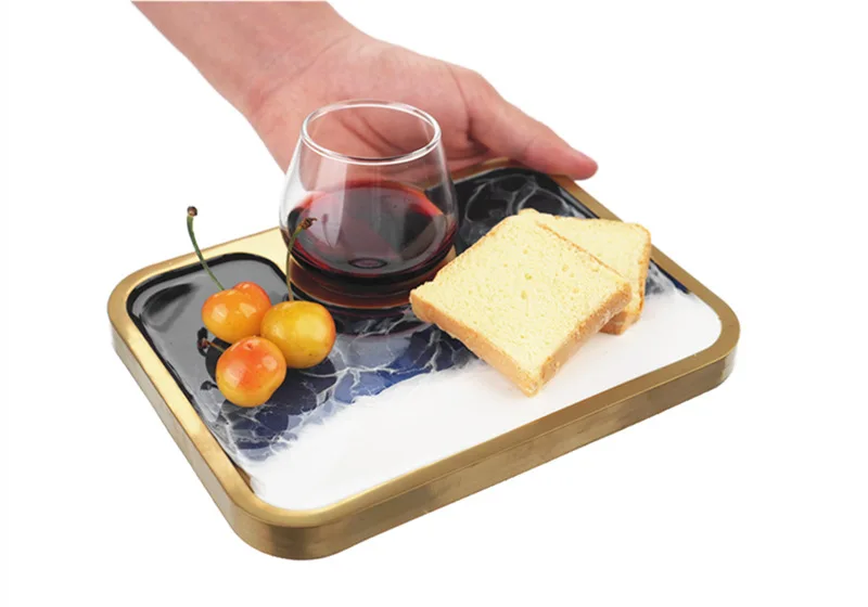 

DIY Resin Molds Tray Silicone Mold Tea Tray Snack Afternoon Tea Mug Display Tray Making Home Decoration DIY Resin Art Supplies