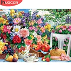 Алмазная картина сделай сам HUACAN 5D, цветок, вышивка крестиком, алмазная вышивка, роза, Декор для дома Подарочная Алмазная мозаика