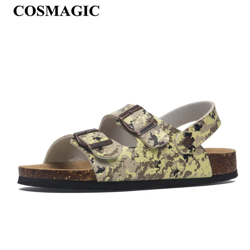 Модные пробковые сандалии COSMAGIC с двойной пряжкой новинка 2021 женские летние