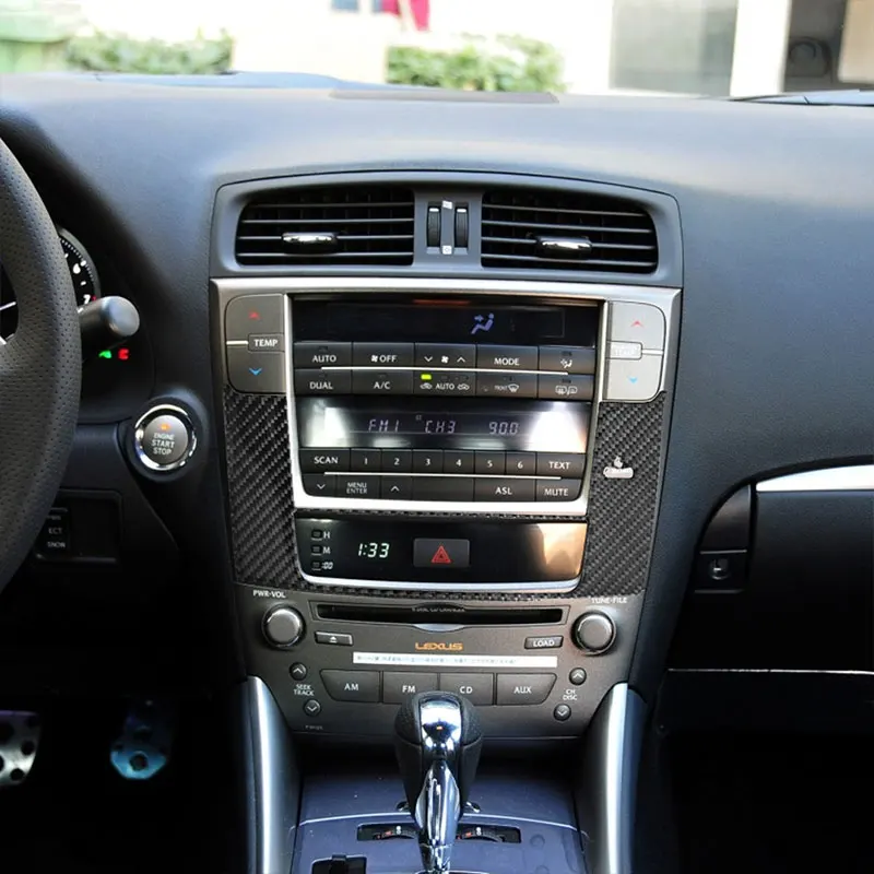 

Car Styling Car Stickers Carbon Fiber GPS Navigation Panel Cover Trim For LEXUS IS250 300 350 2006-2012 Car Accessories